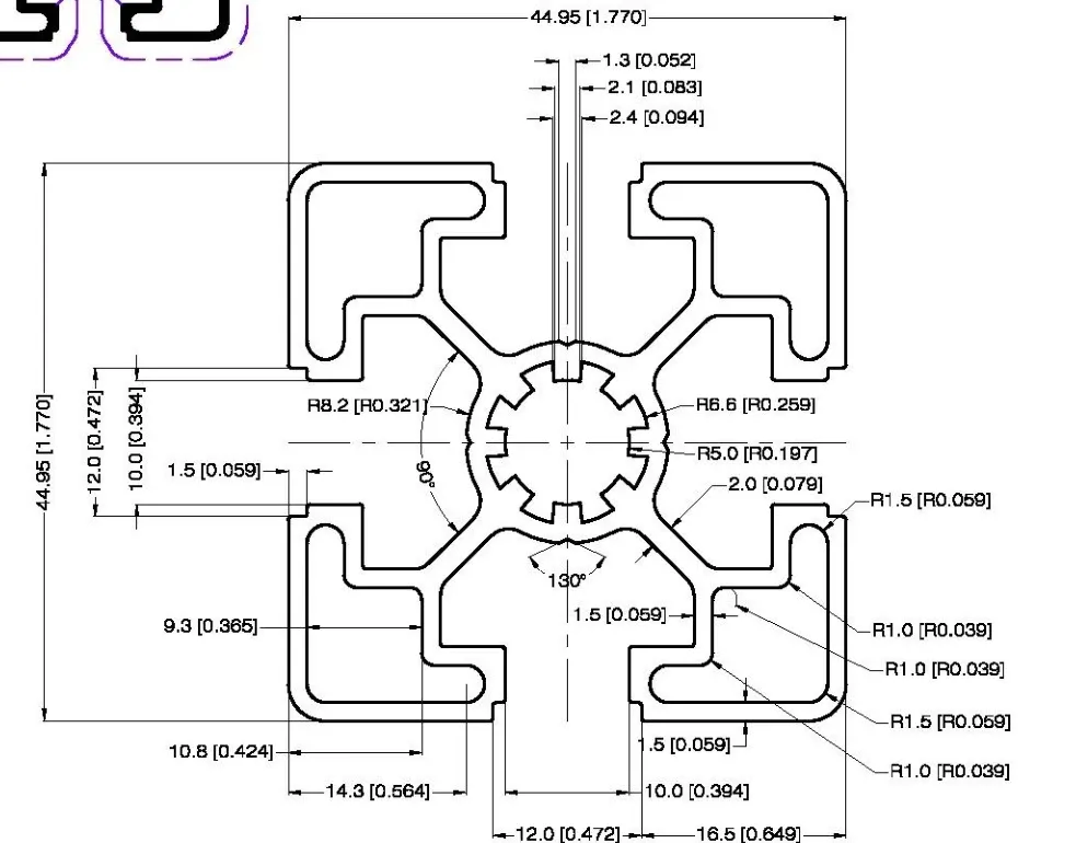 Cotas del plano 32422